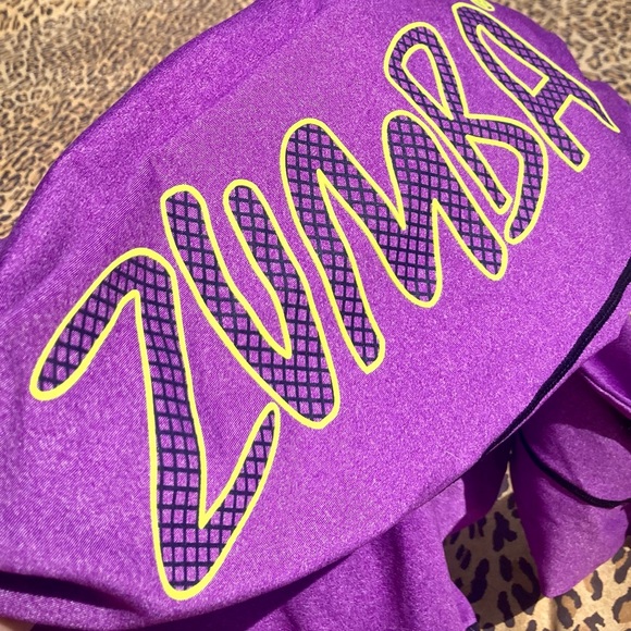 ZumbaWear Marvelous purple lime drawstring stretch nylon polyester harem pant M - Picture 5 of 11